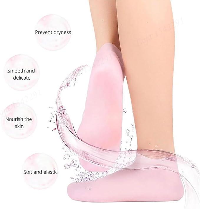Silicone Gel Heel Socks (For Dry Cracked Feet)