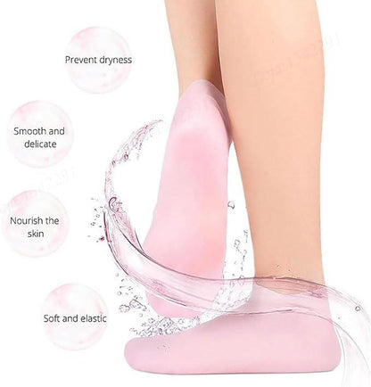 Silicone Gel Heel Socks (For Dry Cracked Feet)